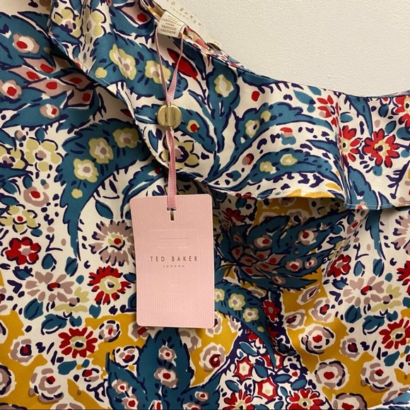 Ted Baker London Samba Printed Top Size 2 - Picture 12 of 12